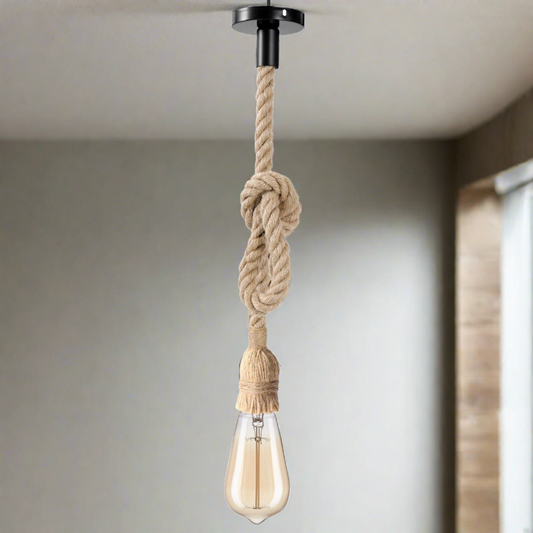 2m Rope Cage Vintage Ceiling Pendant Light Lampshade~3618
