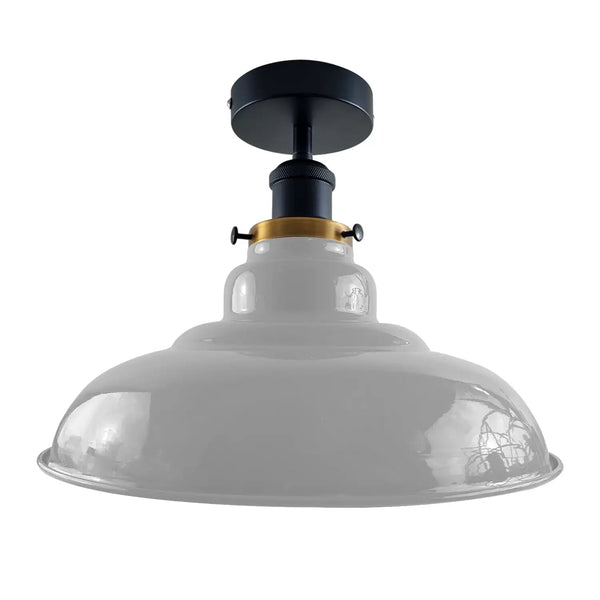 Semi-plafondlamp in antieke stijl ~1238 – Zonder lamp / Wit