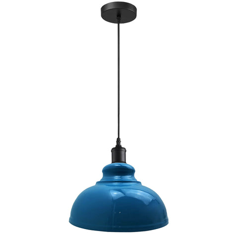 Lampe suspendue industrielle avec abat-jour en métal plafonnier suspendu ~ 5473