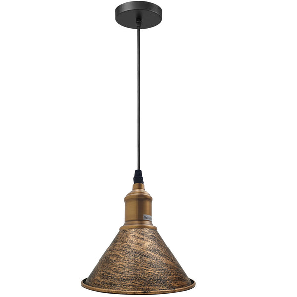 Industrial Ceiling Light For Living Room~5344 – Brushed Copper / No