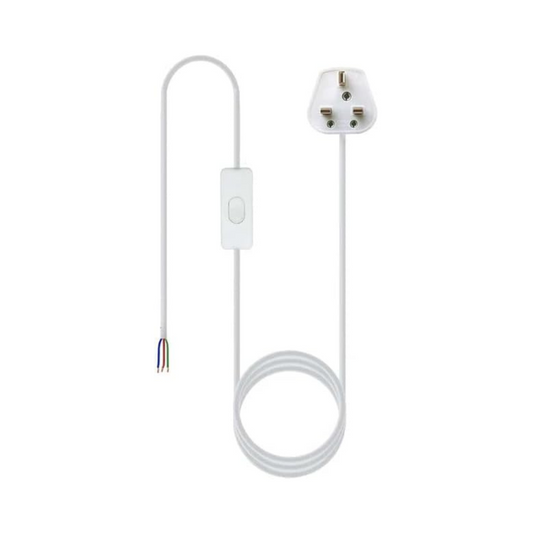 2m Plug-In Pendant Light with ON/OFF Switch E27 E14 Lamp Set ~ 5799