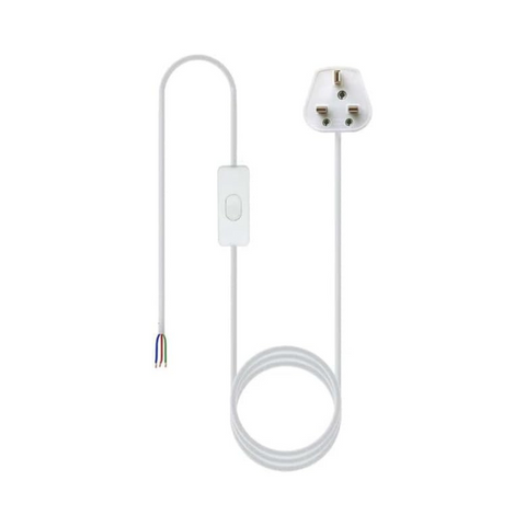 2m Plug-In Pendant Light with ON/OFF Switch E27 E14 Lamp Set ~ 5799