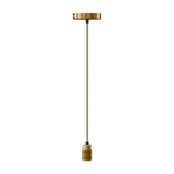 Vintage Brass Pendant Holder Buy Online ~6044 – Yellow Brass / Yellow Brass / No