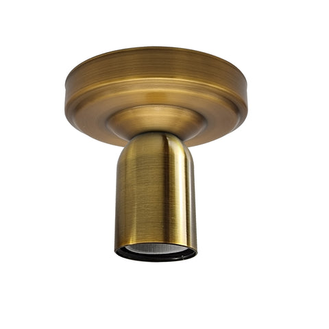 Lámpara de techo semiempotrada de metal vintage E27, juego de accesorios de techo ~5487