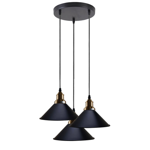 3 Pendant Light Fixture Brass Over the Kitchen Island~1302