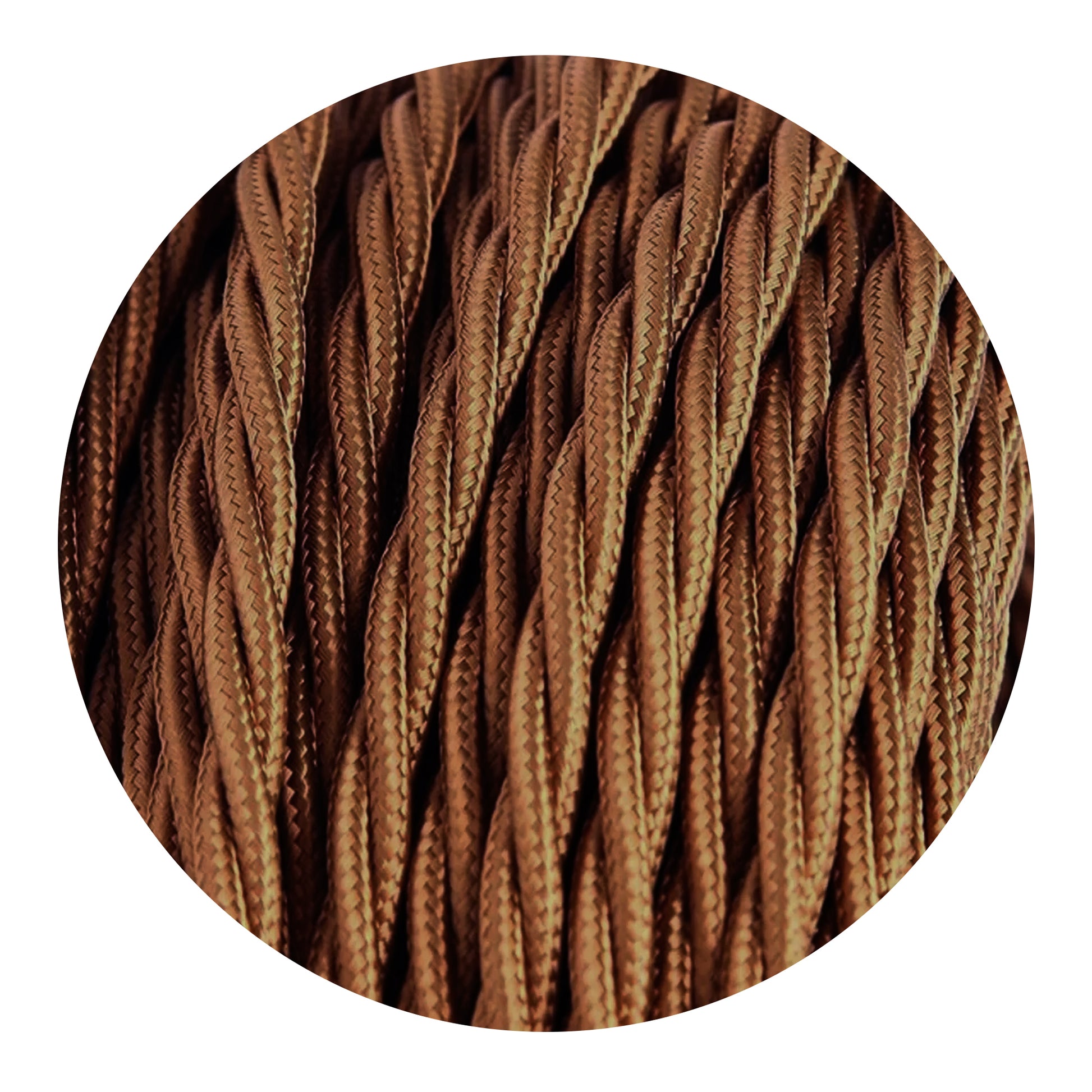 5m Light Brown Braided Flex