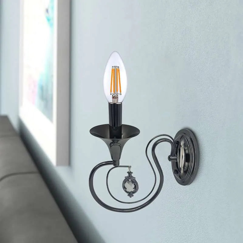 Candle Wall Light Curved Arm You'll Love