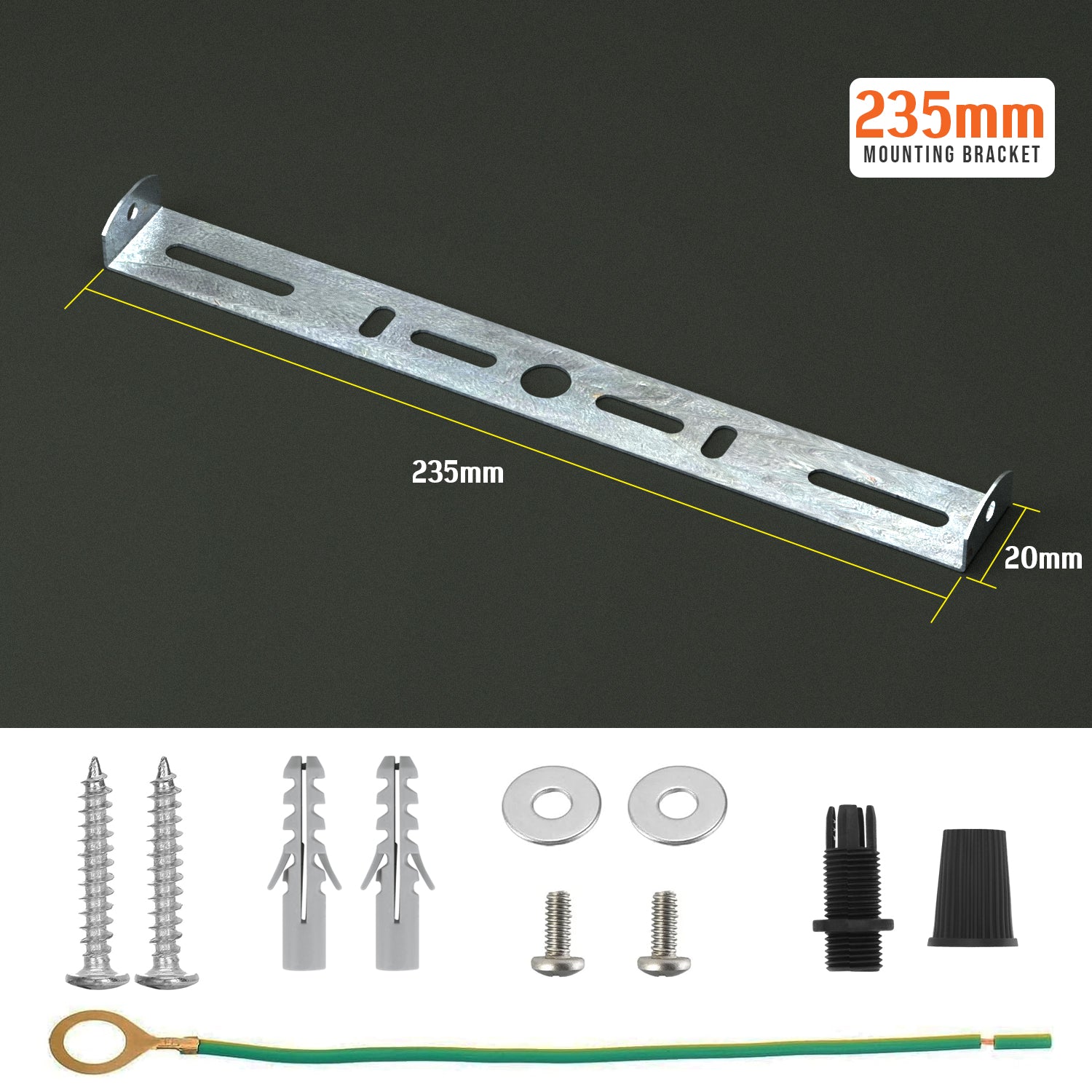 235mm Ceiling Rose Strap Side fitting Bracket~4119