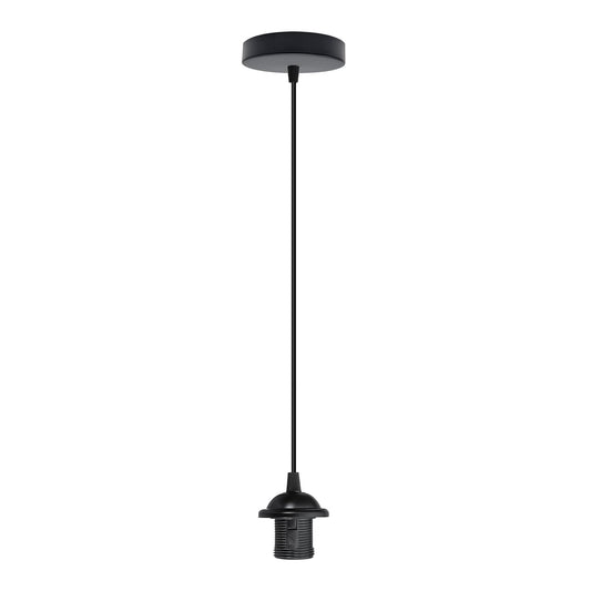 Verstelbare zwarte hanglamp – E27-fitting, snoer van 95 cm ~3134 
