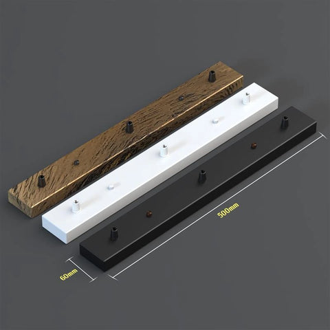 3 Outlet Ceiling Rose Fixture 50cm x 6cm Metal Fitting ~4956