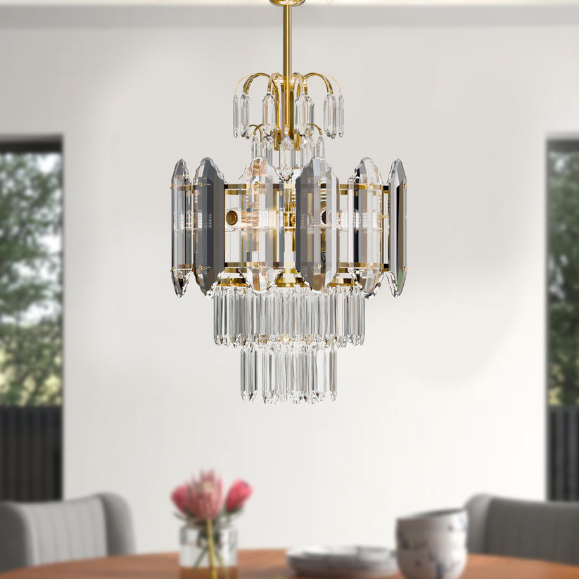 Crystal Chandelier Modern Multi-Layered Ceiling Light | 30–60cm