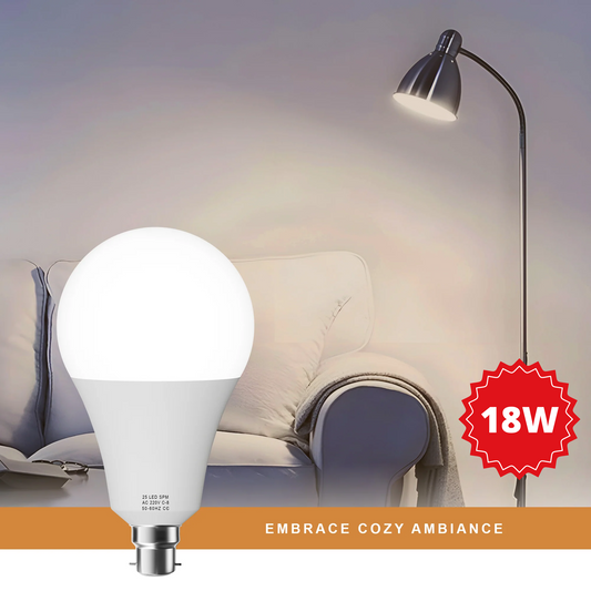 18W A60 E27 Screw LED Light Bulb Energy Saving Warm White Non Dimmable Bulb~1379