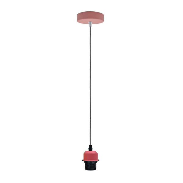 E27 Pendant Light Fitting - 1M Adjustable Vintage Cord ~5811 – 1 Pack / No
