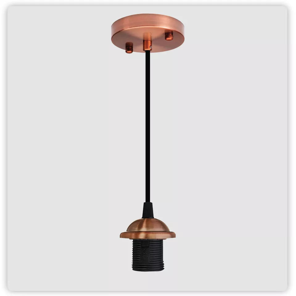 copper pendant light E27 ceiling rose PVC light fitting pendant light kit copper light fixture single bulb pendant kitchen lights kitchen ceiling lighting hanging lights industrial lighting ceiling industrial lamp kitchen lamp hanging light pool table lights dining room lighting ceiling industrial table lamp hanging lights for kitchen ceiling light fixture black light pendant