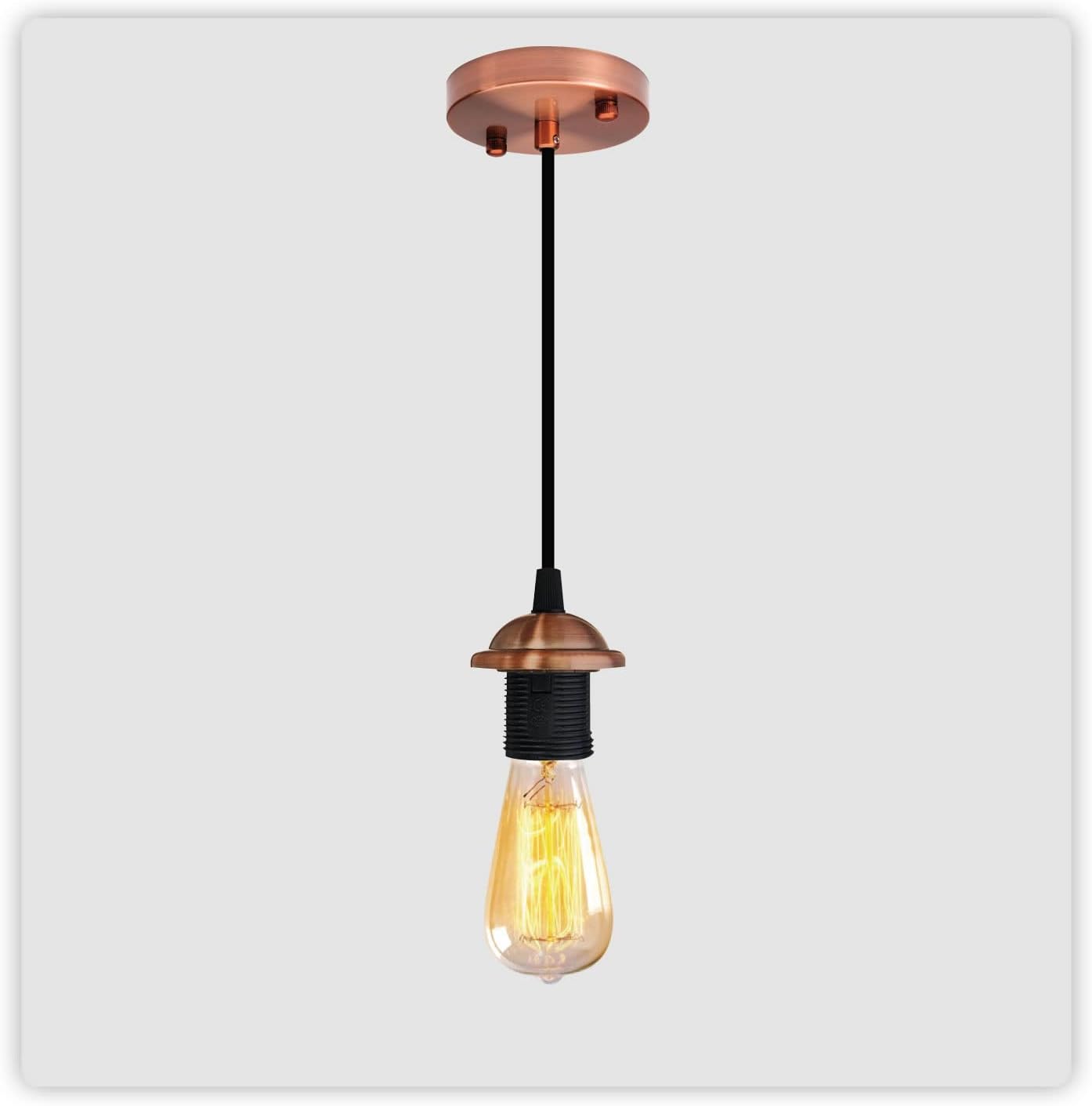 copper pendant light E27 ceiling rose PVC light fitting pendant light kit copper light fixture single bulb pendant kitchen lights kitchen ceiling lighting hanging lights industrial lighting ceiling industrial lamp kitchen lamp hanging light pool table lights dining room lighting ceiling industrial table lamp hanging lights for kitchen ceiling light fixture black light pendant