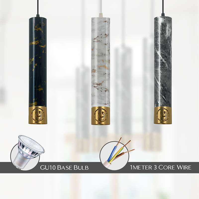 Pendant Long Tube Light Modern Cylinder Pipe Contemporary-Detail