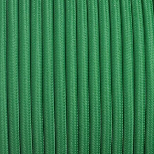 3-adriger runder Vintage geflochtener Stoff Green Cable Flex 0,75 mm - Shop für LED-Leuchten - Transformatoren - Lampenschirme - Halter | LEDSone DE