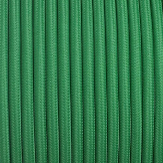 green-round-fabric-flex-2-core-braided-cloth-cable-lighting-wire