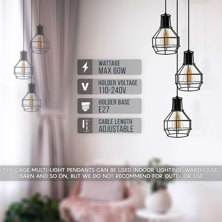 e27 adjustable ceiling pendant lights