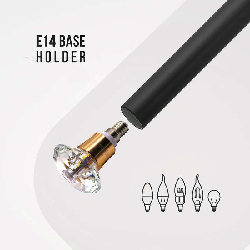 Modern Cylinder Black Long Tube Pendant Lights for Kitchen Island, Bar, Cafe-App 5
