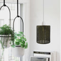 Modern Industrial Drum Metal Wire Cage Easy Fit Pendant Lampshade ~2618