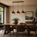 3 Way Linear Bar Pendant Metal Easy Fit Dimmable ~6796