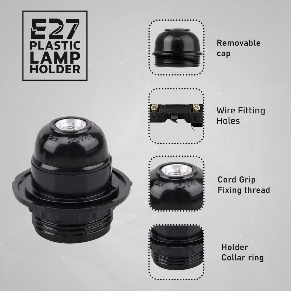 Vintage Industrial Lamp Light Bulb Holder Antique Retro Edison E27 Screw Fitting Vintage Industrial Lamp Light Bulb Holder Antique Retro Edison E27 Screw Fitting