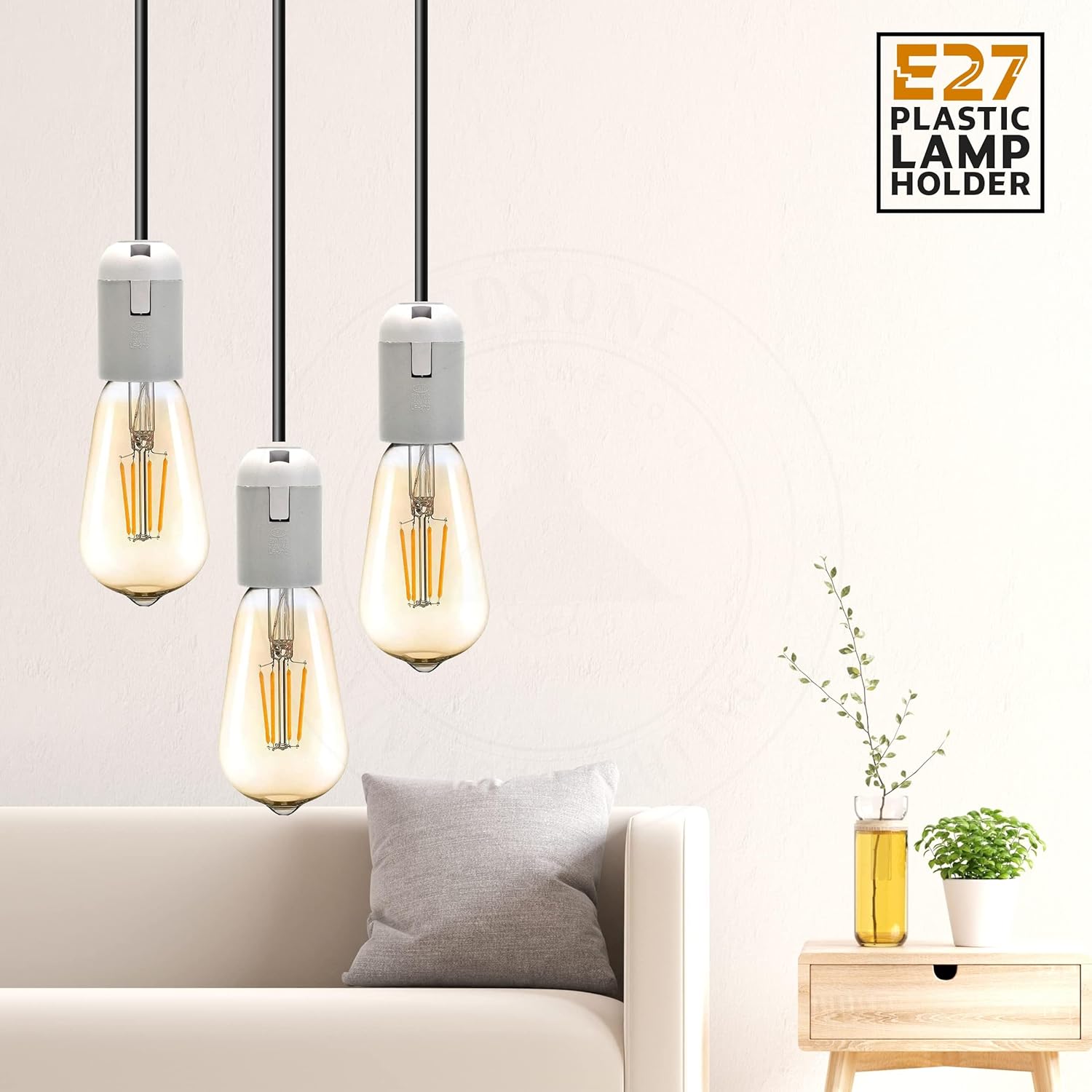 e27 edison screw bulb bulb holder e27 bulb lamp holder E27 white bakelite lamp holder, screw-on bulb holder, vintage white E27 socket, plain bakelite pendant holder, retro lamp component 110V 250V