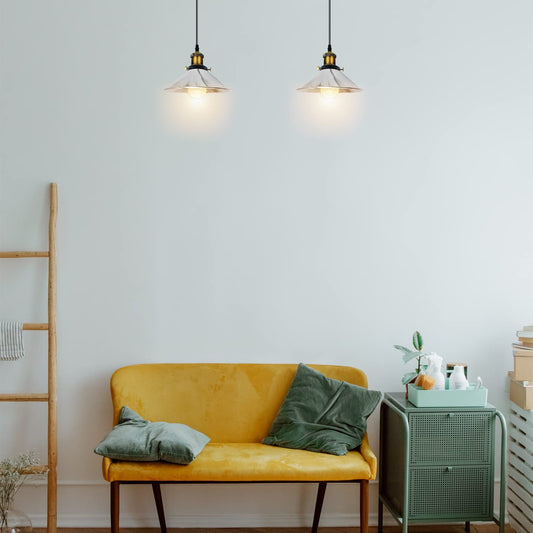 Chrome 2 Way Retro Industrial Ceiling E27 Hanging Lamp Pendant Light ~3496