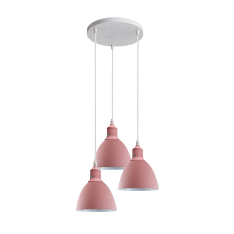 Red 3- Light Ceiling Pendant Shade Classic ~3904