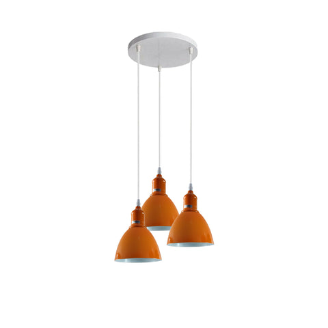 Red 3- Light Ceiling Pendant Shade Classic ~3904