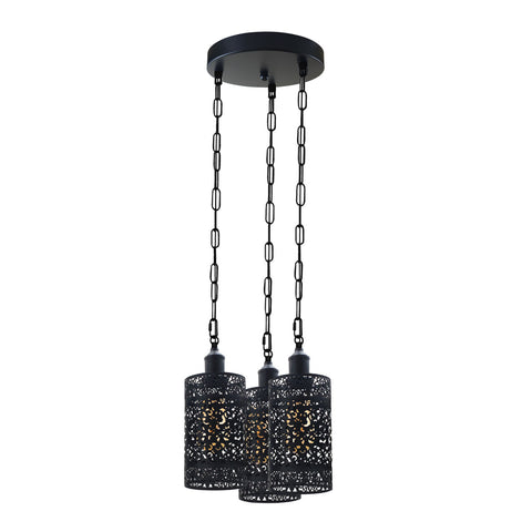 Pendant Light 3 Way Ceiling Barrel Cage Lighting Fixture ~3933