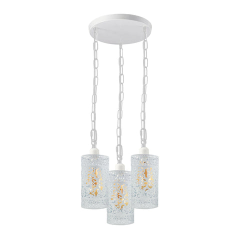 Pendant Light 3 Way Ceiling Barrel Cage Lighting Fixture ~3933