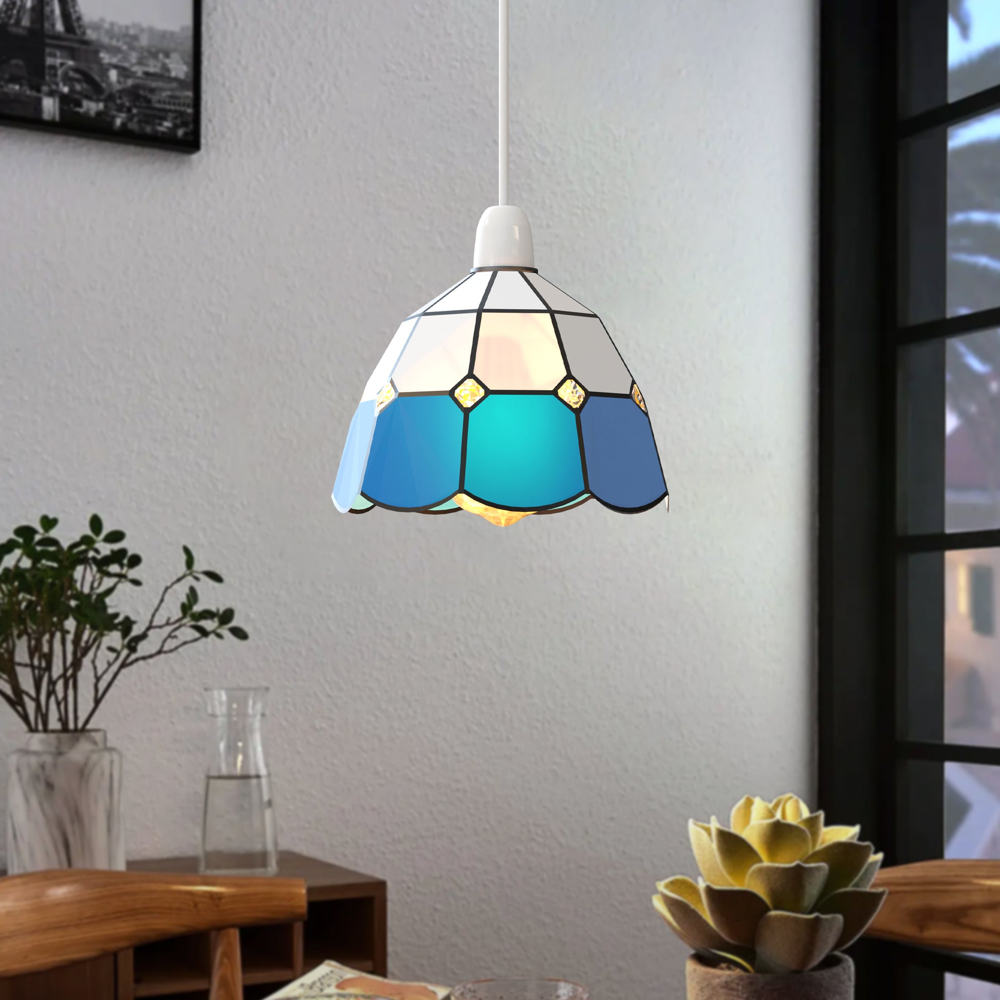 Pendant Lighting Shades Colored Glass Lamp – LEDSone UK Ltd