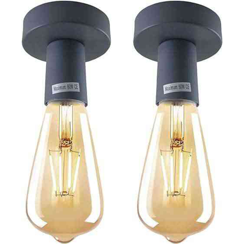 Portalámparas vintage para techo, montaje empotrado, ~5748