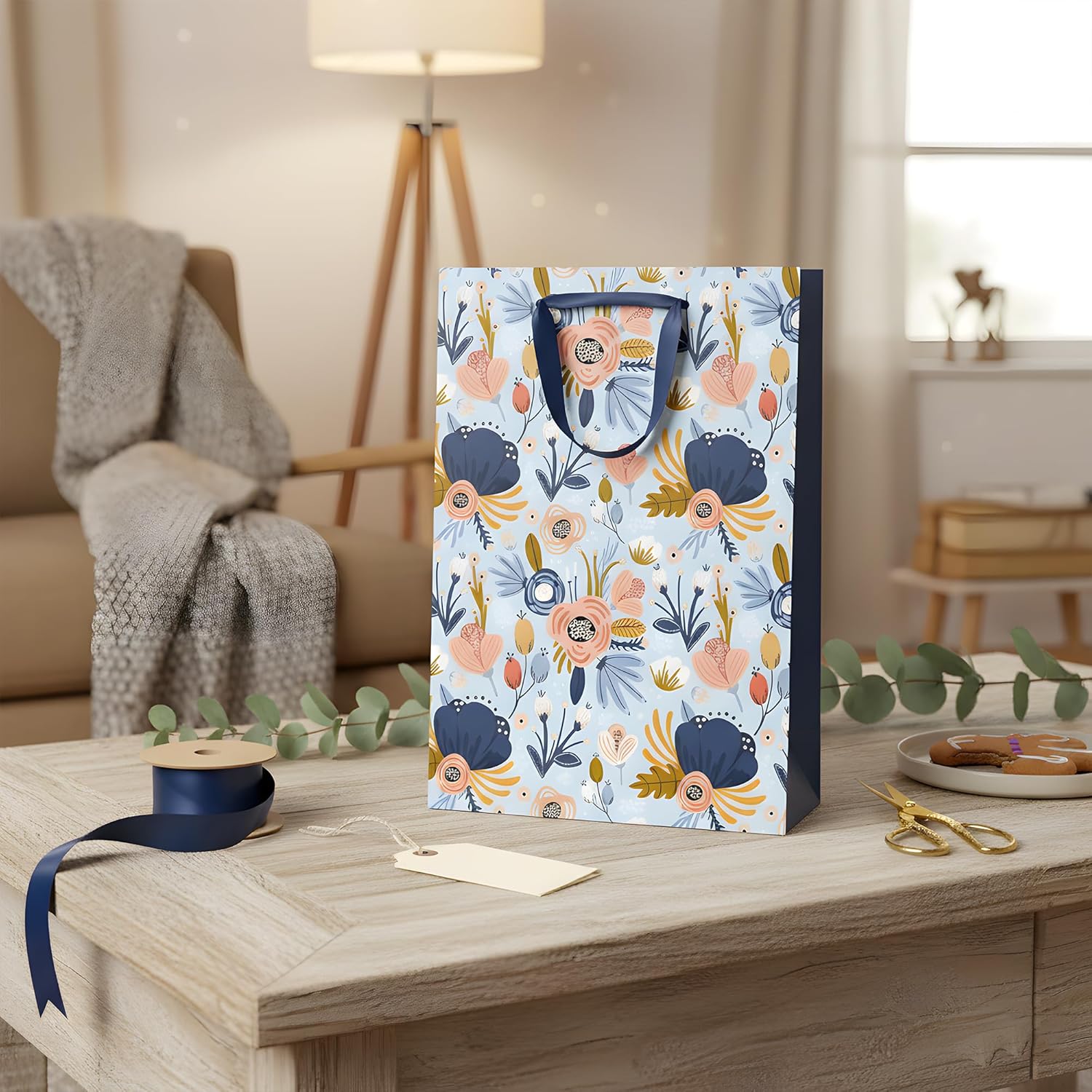 Floral gift bag wedding