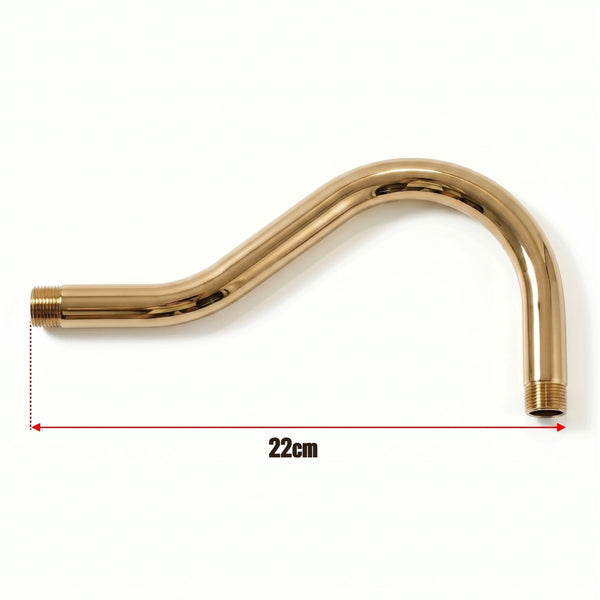 Zwanenhalsbocht buisfitting Metaal 20mm Buitendraad -5653 – Goud