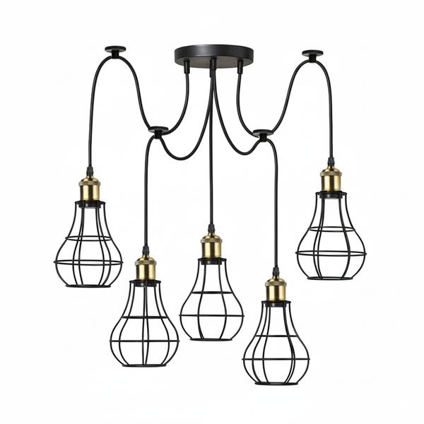 5 Way Indoor Spider Lights Ceiling Hanging Pendant Lights~6300 – No