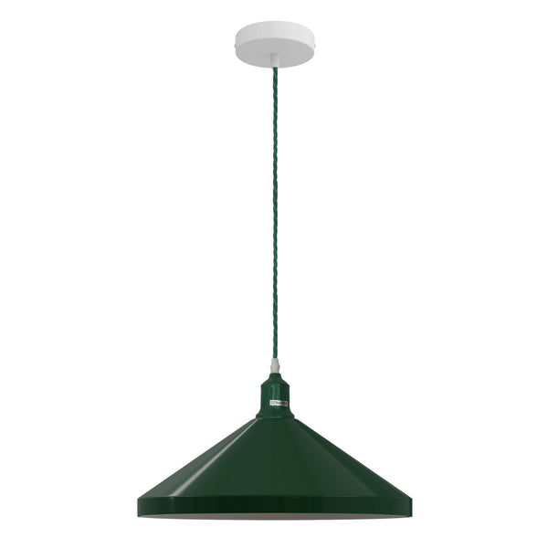 Minimalist lighting Cone Pendant Light Fixture ~5412 – Green / No