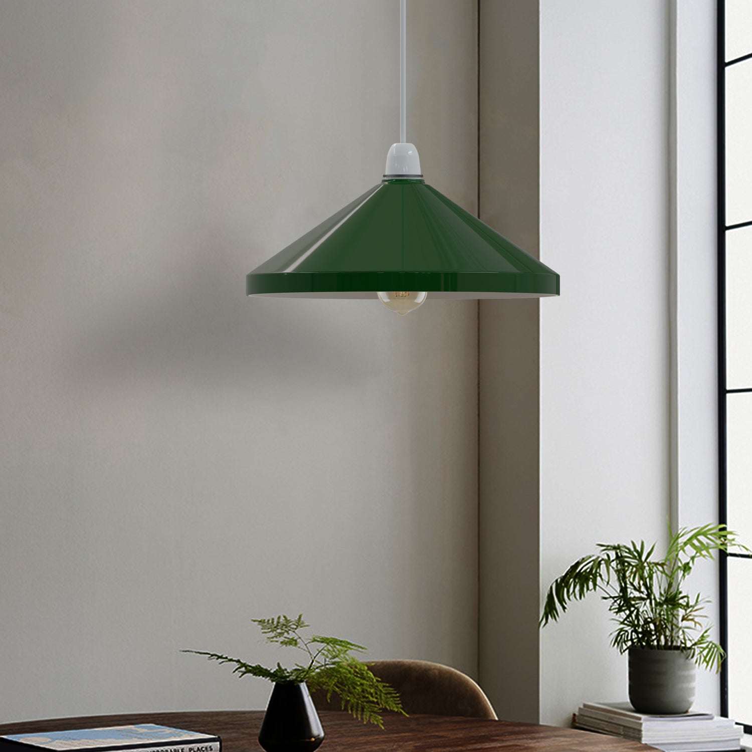 Style Easy Fit Metal Cone Industrial Lamp Shade 