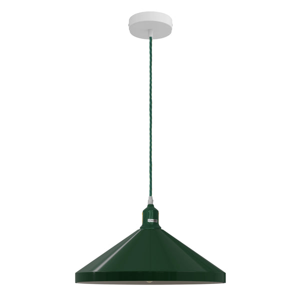 Minimalist lighting Cone Pendant Light Fixture ~5412 – Green / Yes