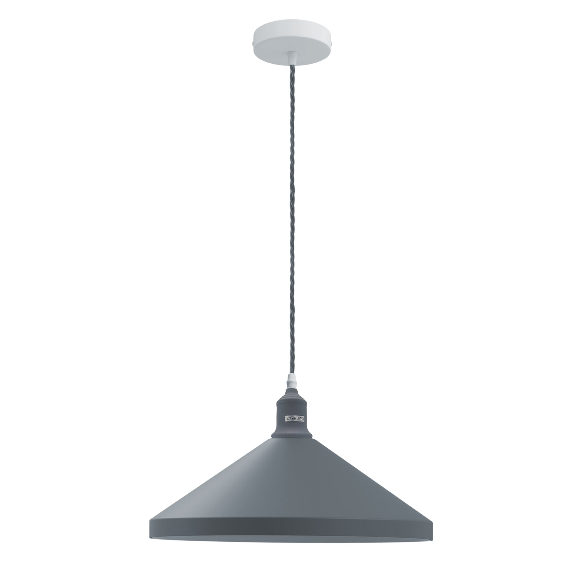 Gray colour Cone Lampshade Ceiling pendant Lights