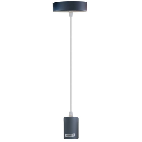 E27 Ceiling Light Fitting Industrial Pendant Lamp Bulb Holder~1676