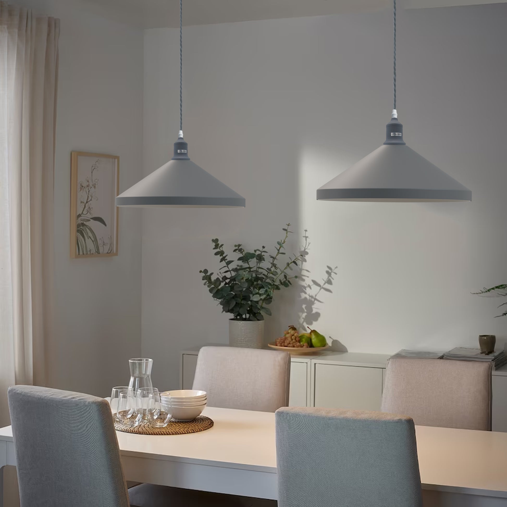 Gray ceiling pendant Light for Dining Table