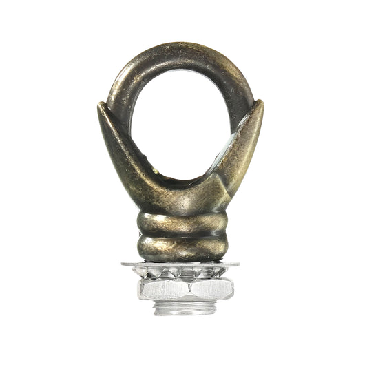 Koperen haakring, vintage ijzeren plafondhaak voor hanglampen, kroonluchter, hanglamphouder~4486