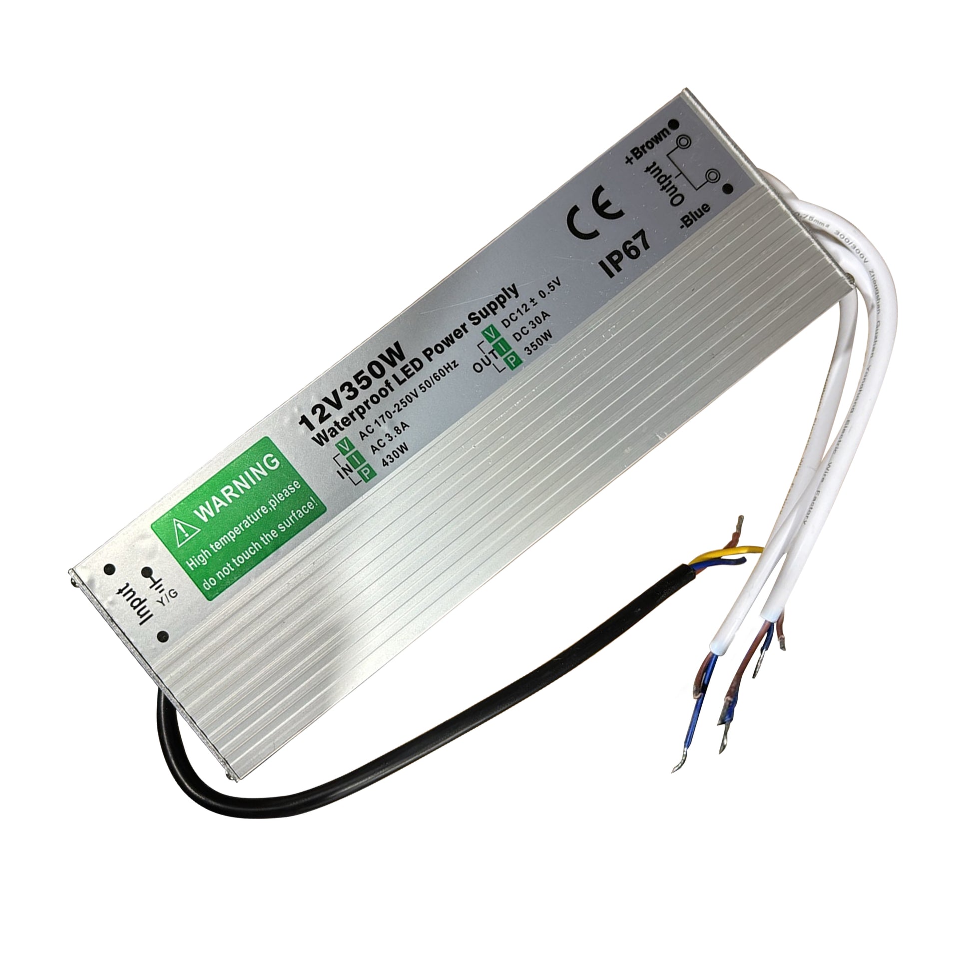 LED Driver DC 12V waterproof IP67 10w to 350w Power Supply Transformer~4490
