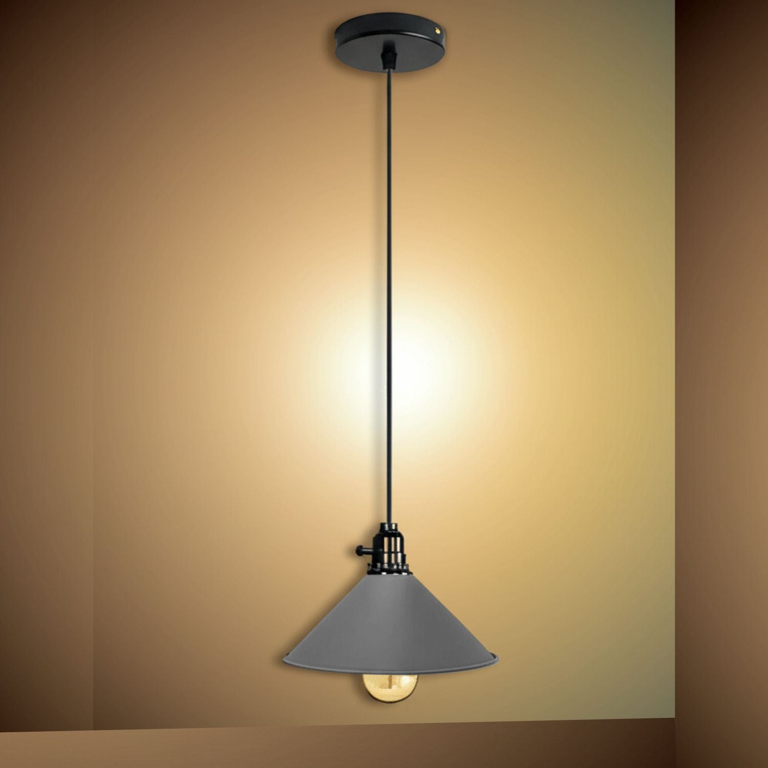 gray shade Pendant light fixture 