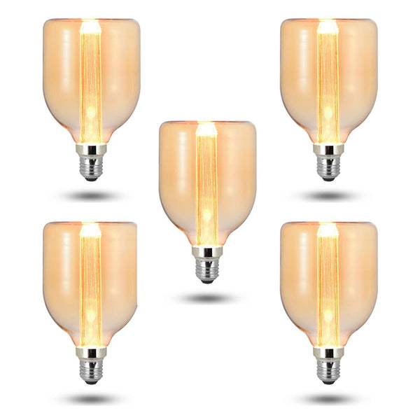 Decoratieve LED E27 3W buitenlamp met filament, stijl ~5075 – Pakket 05