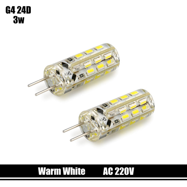 G4-diode warmwit 3W D24 AC 220V ~5035 – WARM WIT 3W / 2-pack