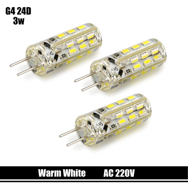 G4-diode warmwit 3W D24 AC 220V ~5035 – WARM WIT 3W / 3-pack